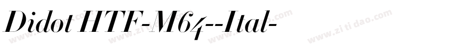 Didot HTF-M64--Ital字体转换